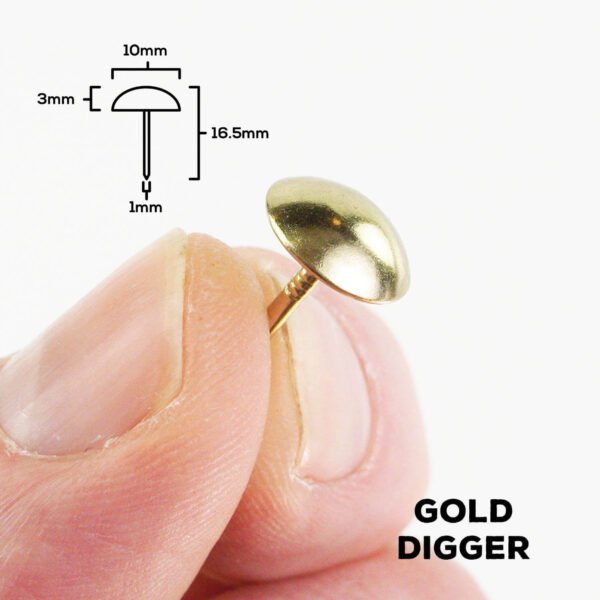 Djembe Studs Decorations Gold Digger