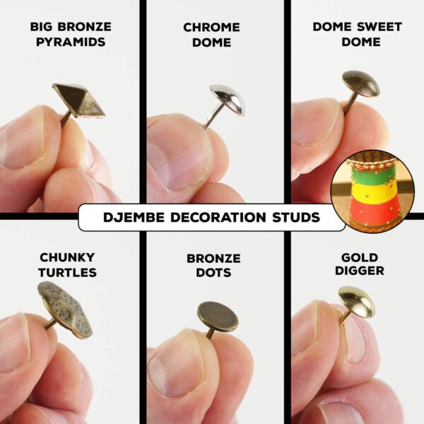 Djembe Studs Decorations Nails