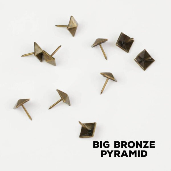 Djembe Studs Decorations Big Bronze Pyramids