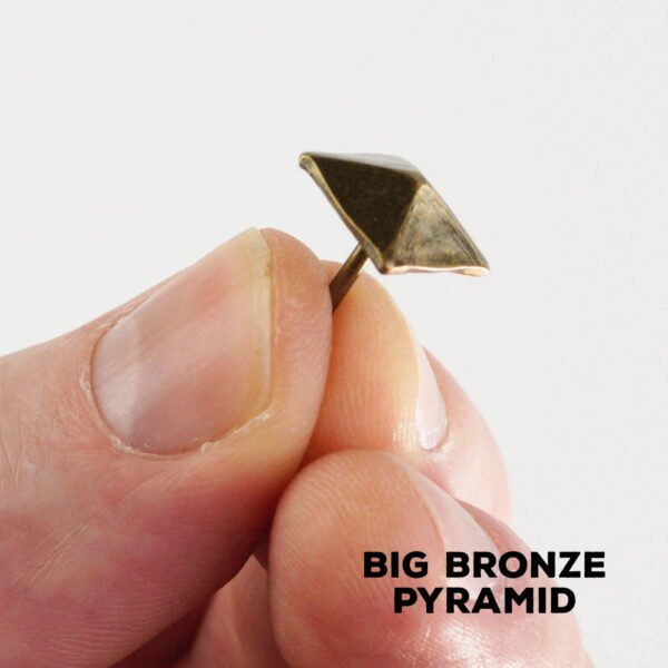 Djembe Studs Decorations Big Bronze Pyramids