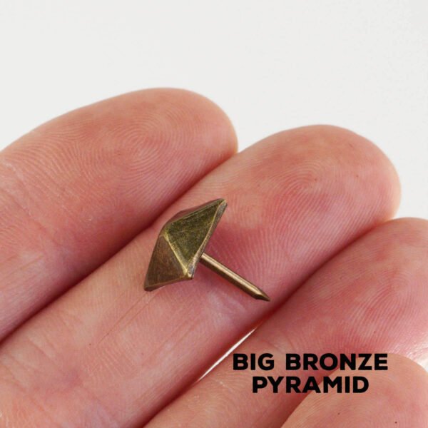 Djembe Studs Decorations Big Bronze Pyramids