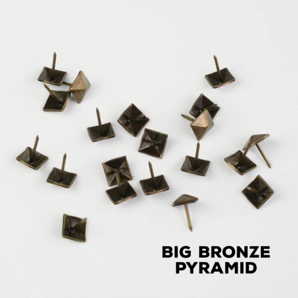 Djembe Studs Decorations Big Bronze Pyramids