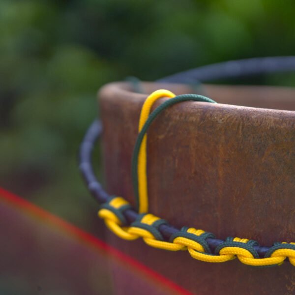 4mm djembe rope - Colours: Mellow Yellow and Green Goddess