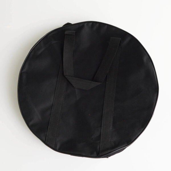 Large circular Oxford cloth bag designed for storing djembe rings and repair materials, keeping them clean and organized.