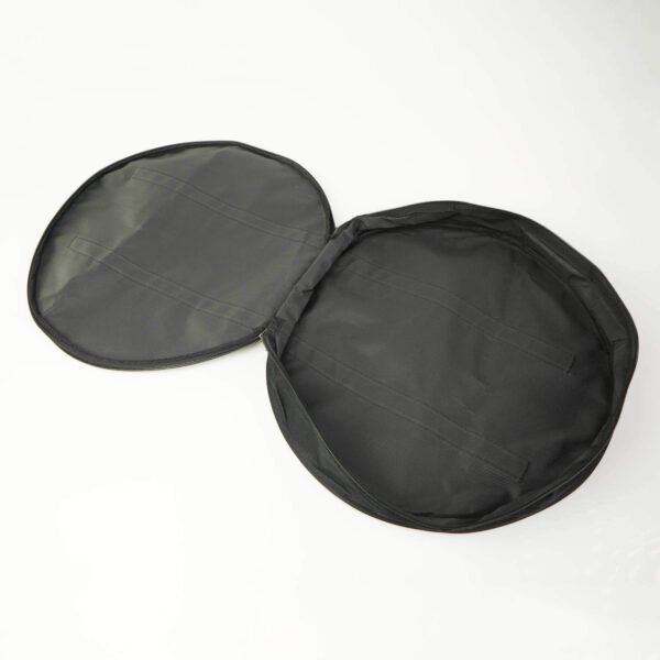 Large circular Oxford cloth bag designed for storing djembe rings and repair materials, keeping them clean and organized.