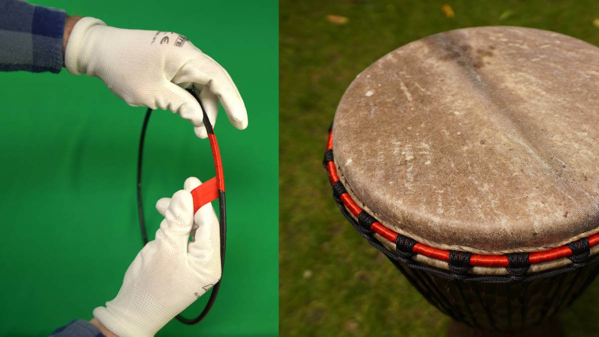 Making a djembe crown