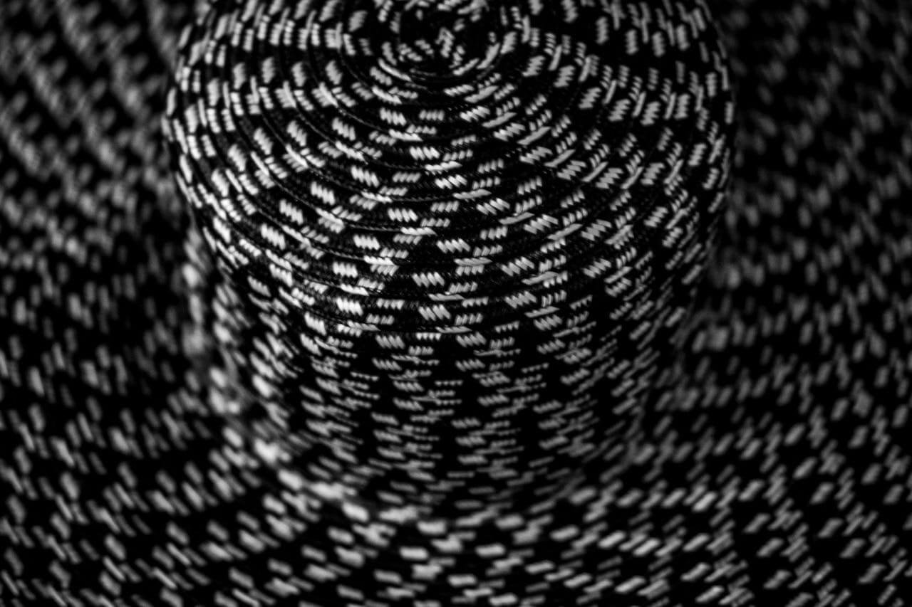 A rope spool in a factory